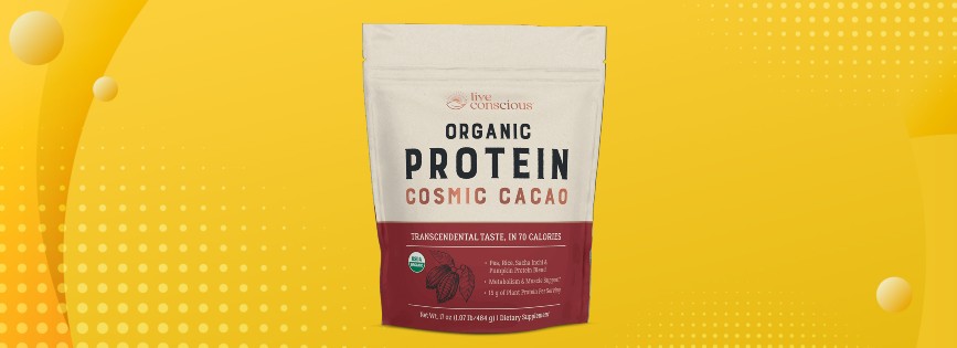 Review of Live Conscious Organic Protein Powder Cosmic Cacao