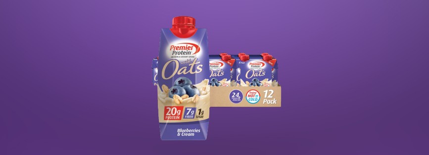 Review of Premier Protein Blueberries & Cream Protein Shake with Oats