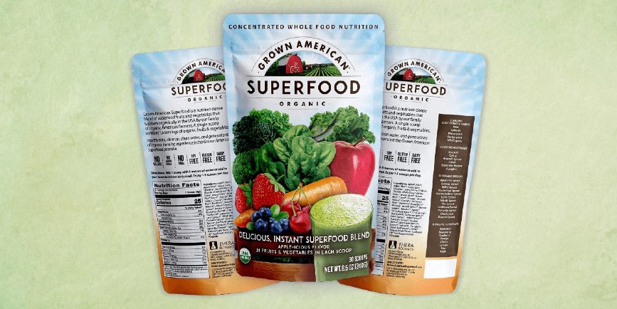 Ingredients of Grown American Superfoods