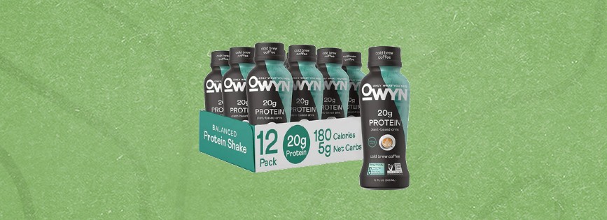 Review of OWYN Only What You Need 100% Vegan Plant-Based Protein Shakes | Cold Brew Coffee