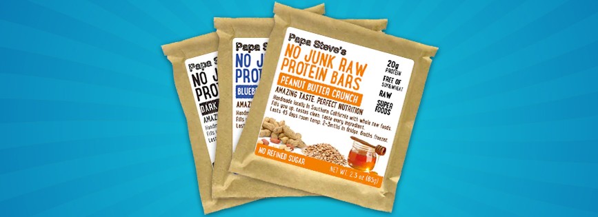 Review of Papa Steve’s No Junk Raw Protein Bars